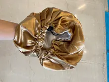 Gorro de satén Reversible para el pelo, doble capa, ajustable, para dormir por la noche, para rizos, Accesorios para peinados