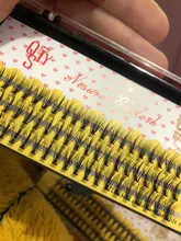 QSTY-Conjunto de pestañas postizas individuales, extensiones de pestañas largas naturales, 60 mechones/caja de maquillaje 20D visón Flare Cilio