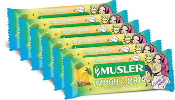 

Bars muesli-lemon, mint with hemp seeds, Musler 30g., (6 pcs)