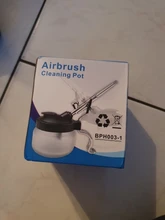 Soporte de botellas estabilizador para limpieza de aerógrafo, estación de pintura, filtro de botellas de vidrio, compresor esmerilado, juego opcional A-C