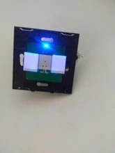 Voice-Control-Light Wall-Switch Fire-Line Tuya Smart-Life-Glass Esooli Standard Wireless