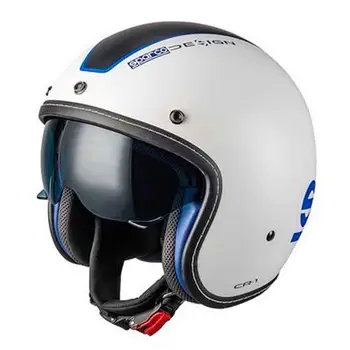 

Sparco Motorcycle Helmet Cafe Racer ABS Tg S Biaz