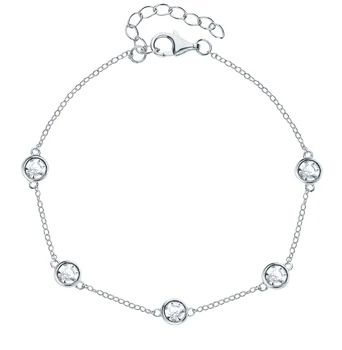 

Silver Bracelet with cubic zirconia sunlight sample 925