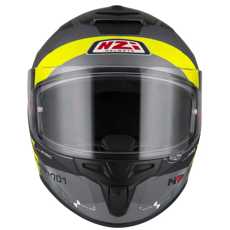 casco moto integral nzi trendy overtaking black antracite