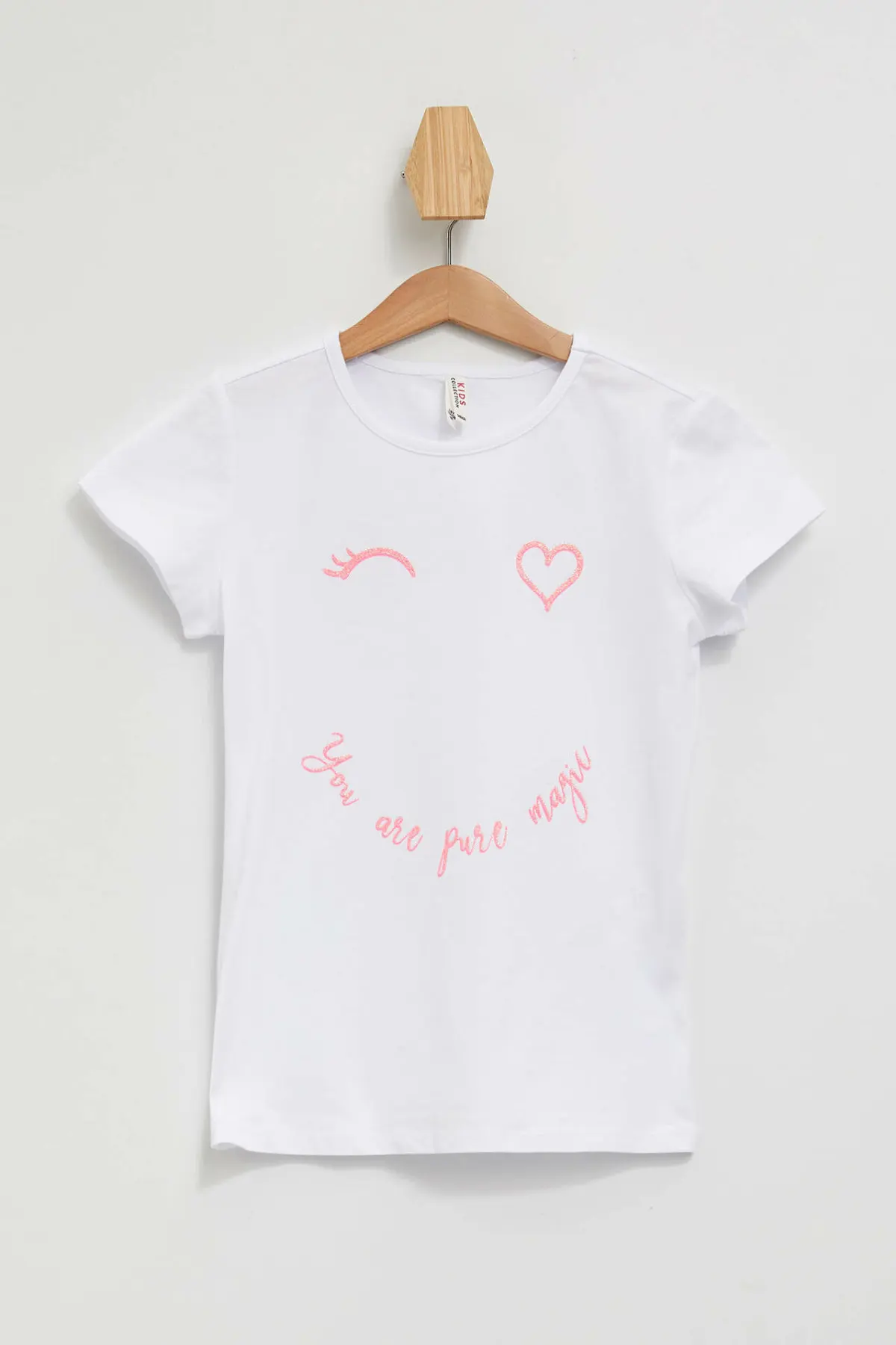 

DeFacto Lovely Girl Fashion Short Sleeve Girls Casual O-neck Cute Pattern T-shirt Kids Comfort Soft Tops Summer- M2957A619HS