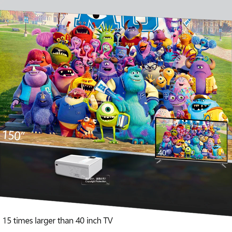 Wholesale JBEH0 Tora dole Mini projecteur TD90/T90s, 800x480 P/1280x720 P LED projecteur, 3D Home Cinema, prise en charge Max 1920x1080P Full HD Proyector