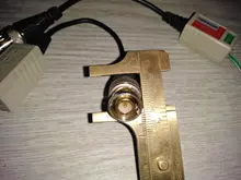 2 uds (1 pares) AHD/CVI/TVI torcido BNC CCTV vídeo Balun pasivo transceptores de fibra óptica UTP Balun BNC Cat5 CCTV UTP vídeo Balun