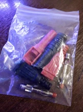 Insulation-Wire Connector Banana-Plug Multimeter-Test Right-Angle Solder-Type Male Red/black