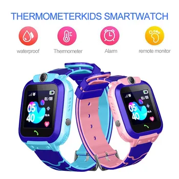

Smart Watches for Children Body temperature measuring 2G SIM Card Phone Call SOS Emergency help LBS Position Baby Smart watch