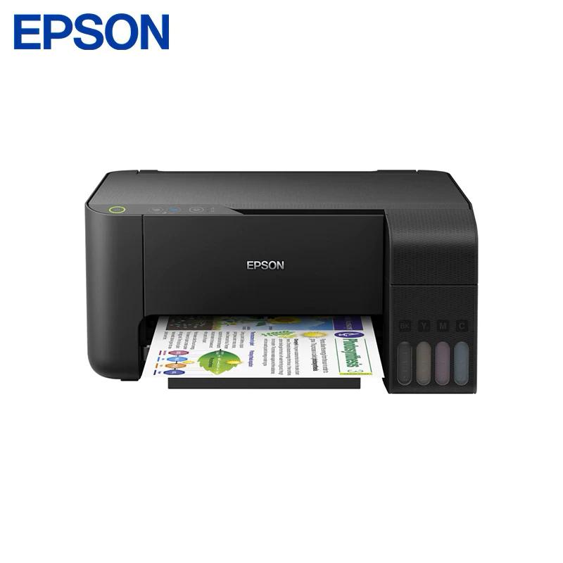Impresora de inyección de tinta MFP Epson L3110 A4, dispositivo  multifunción para oficina, color negro, c11cg87405|Impresoras| - AliExpress