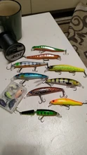 Lures Floating Wobbler Tackle Minnow Fishing-Lure Treble-Hooks Hard-Bait Bass Artificial