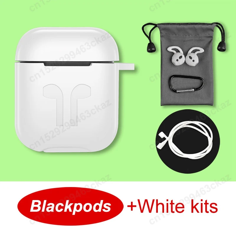 blackpods white kit TWS Blackpods матовые Сменные названия Bluetooth наушники беспроводные наушники в ухо обнаружения PK i7s i9s i10 i12 i200 i9000 i100000 tws - Цвет: blackpods white kit