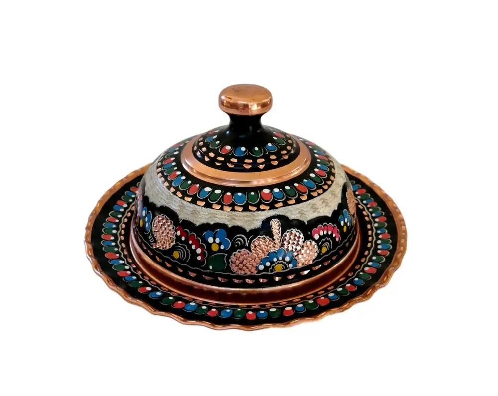 

Copper Sugar Bowl Small Size Motif Processed V2