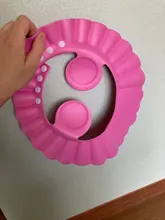 Los niños Cap impermeable del bebé seguro baño visera ajustable accesorios del Visor para baño proteger los ojos orejas traje de PVC 0-6 niños.