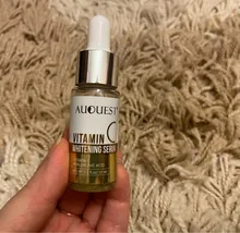 AuQuest vitamina C suero Anti-envejecimiento Anti-arrugas blanqueamiento hidratante Vc cara suero 15ml se desvanecen mancha esencia de la piel cuidado de la cara