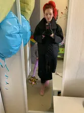 Fit Coat Spring Women Parkas Cotton-Padded Black Autumn Long Fashion EAM New Loose 19a-A319