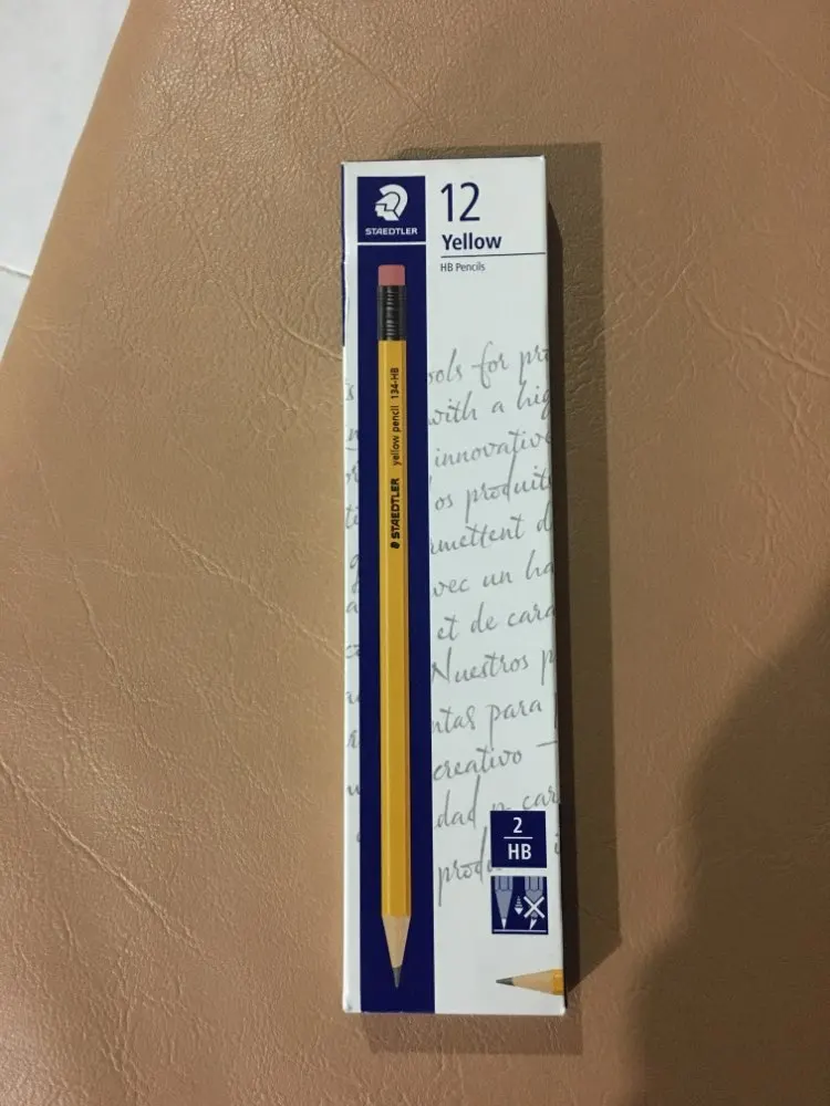 12 pcs STAEDTLER 134 Pencil With Eraser Pencils School Stationery