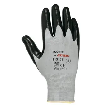

GLOVE GRAY NYLON PALM BLACK NITRILE "ECO-NIT" T10 11515/10