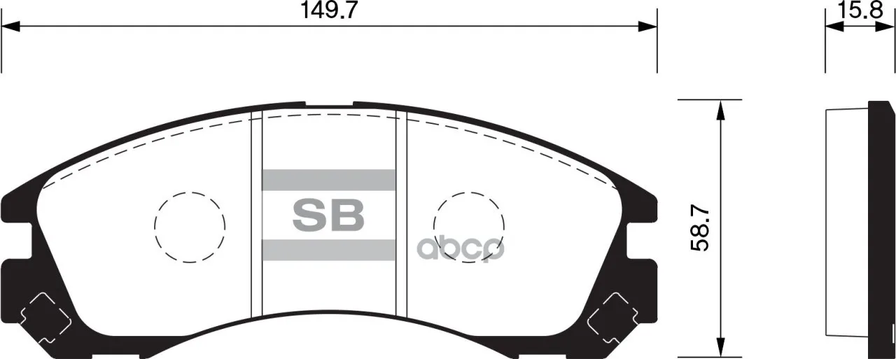 Колодки Тормозные Передние Sangsin Brake Sp1523 Sangsin brake арт. SP1523