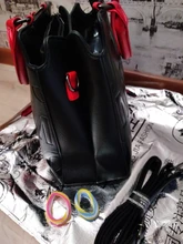 Bolso de mano de piel sintética con letras para mujer, bolsa de mano de gran capacidad, de diseñador, a la moda, color negro