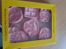 Molde de galletas de dibujos animados de Super Mario Bros para niños, calaveras de calabaza fantasma horneado en casa, accesorios, suministros de Halloween, regalo, 6 uds.