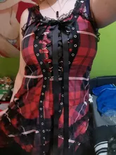 Vestido clásico de encaje con volantes para mujer, sin mangas, a cuadros, Vintage, gótico, minivestidos de baile, disfraz de Cosplay de talla grande