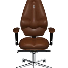 Офисное кресло KULIK SYSTEM GALAXY Коричневый Компьютерное кресло Облегчение и комфорт для спины 5 зон контроля позвоночника