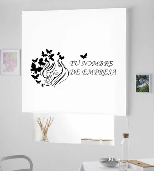 

Blind Iroa with themed and company name/Salon beauty! ROLLER BLINDS TRANSLUCENT! (WHITE 100X175)