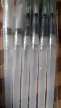 Pincel de acuarela autohumectante de nailon suave, 6 uds., pincel de agua para caligrafía, Gouache acrílico, suministros de arte de pintura