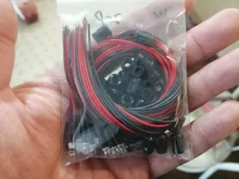 Plastic-Holder Round Water Pre-Wired 10-100pcs DC 12V with Clear LED Blue/rgb 3mm/5mm