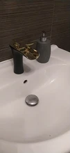 Sink-Faucets Bathroom-Basin Waterfall Bronze Antique Crane Deck Mounted Cold-Tap Chrome