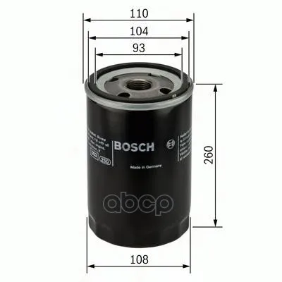 Фильтр Масляный Iveco: Mk 83-91, P/Pa-Haubenfahrzeuge 79-93 Bosch арт. 0451403001