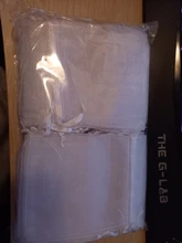 100pcs / lot 5x7 7x9 9x12 10x15cm Bolsas de organza con cordón Bolsas de embalaje de joyería Bolsa de regalo de fiesta de boda Bolsas de regalo de cumpleaños de Navidad Bolsas