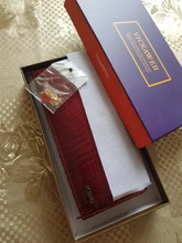 Billeteras de piel auténtica para mujer, cartera larga con doble cremallera, bolso de mano tipo monedero, monedero, VK-AE501