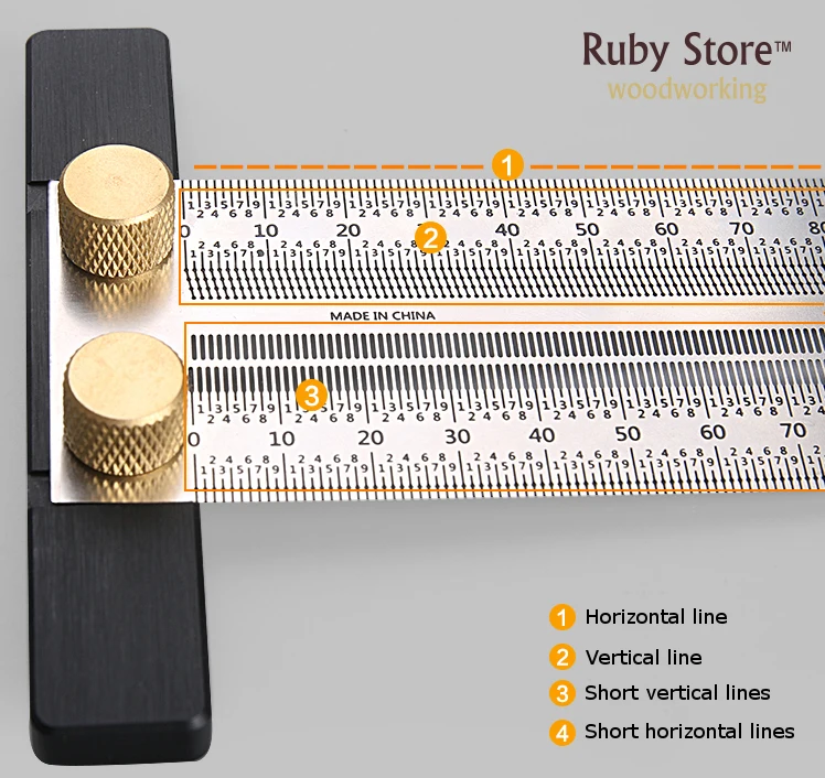 W-новая Т-квадратная прецизионная маркировочная линейка, T-Rule, тонкая Деревообработка