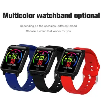 

Fitness Smart Bracelet Body Temperture Blood Oxygen Pressure Measurement Wristband Heart Rate Monitor Sports Tracker Band Watch