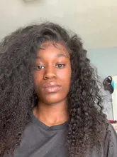 13x4 rizado pelucas de cabello humano brasileño profundo onda de encaje frente pelucas de cabello humano sin costuras Pre arrancado peluca Frontal de encaje pelucas para mujeres