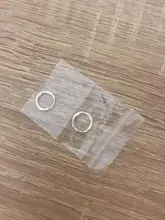 OMHXZJ-pendientes de aro de Plata de Ley 925 para mujer, mujer, niña, fiesta, boda, hombre, Simple y redondo, EA450, venta al por mayor