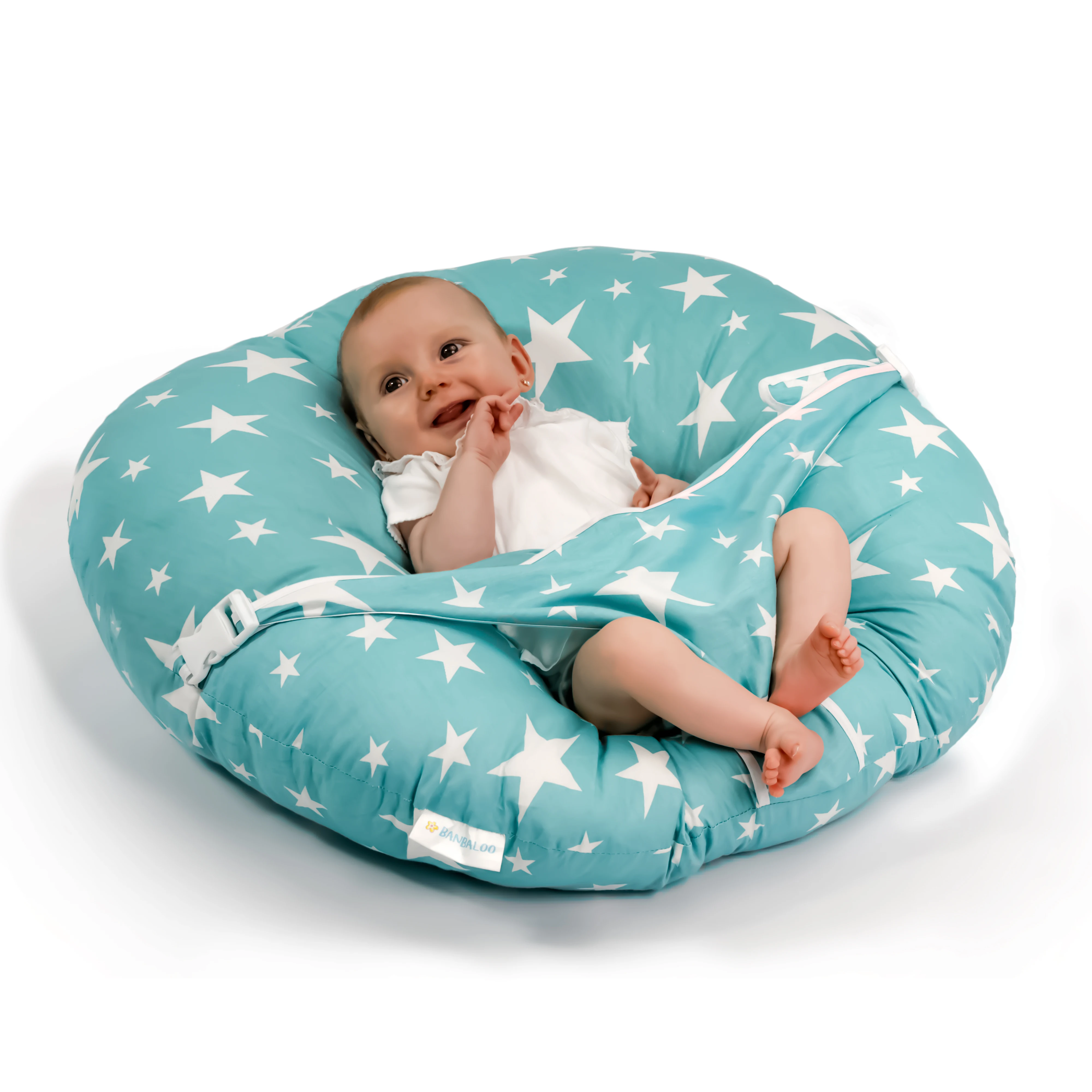 BANBALOO-Tumbona para Bebé.Nido recién nacidos portátil. Hamaca Bebé - Cojín ergonómico antirreflujo. Cuco asiento infantil.