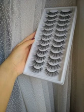 SEXYSHEEP-pestañas postizas de visón 3D, pestañas largas y esponjosas hechas a mano, Kit de maquillaje de extensión de ojos Natural, 5/8/12/20 pares