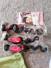 Luduna-mechones de pelo ondulado brasileño para mujer negra, extensiones de pelo ondulado 150% humano, 1/3/4 piezas, Remy