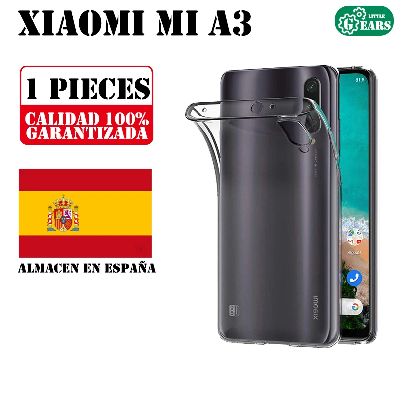 Xiaomi Mi A3 Funda De Silicona Transparente Ultra Delgado Carcasa De Gel Di Tpu Proteccion Antigolpes Y Resistente Suciedad