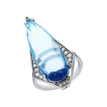 

Silver ring with sieve and cubic zirconium sunlight sample 925
