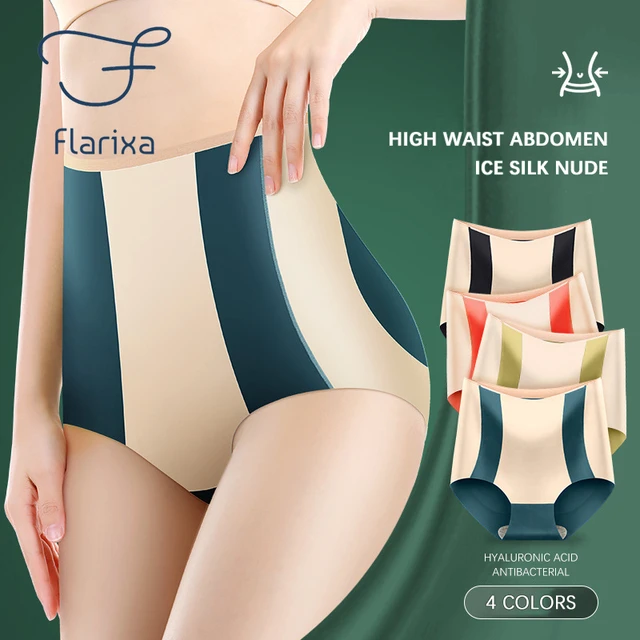 Flarixa Seamless High Waist Postpartum Panties Women's Abdomen Hip Lift  Briefs Body Shaping Pants Plus Size Breathable Underwear - AliExpress