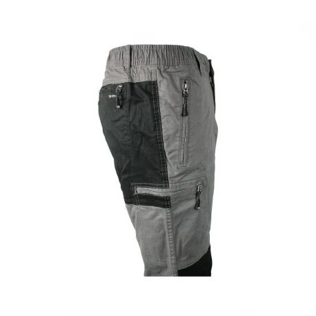 Cotton trousers canvas elastic