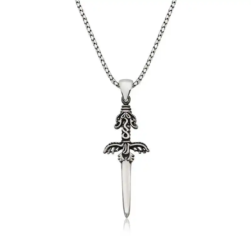 

Silver Sword Male Necklace