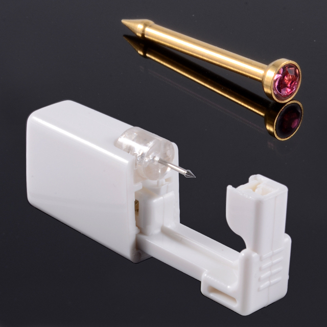 Unit Disposable Safe Sterile Piercing Unit For Gem Nose Studs Piercing Gun Piercer Tool Machine Kit Earring Stud Body Jewelry