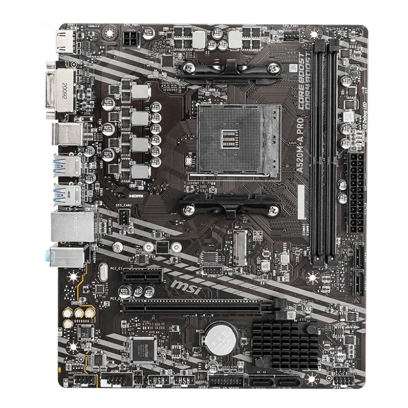 Материнская плата MSI A520M-A PRO (из системного блока без задней панели (заглушки)) |