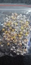 50 unids/lote 3/4/5mm 6 colores Pin finding studs arete pines básicos tapones conector para DIY joyería accesorios suministros