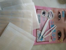 Pegatina Invisible de doble pliegue para párpados, cinta autoadhesiva transparente con encaje de malla de gasa, 240 Uds./5 paquetes